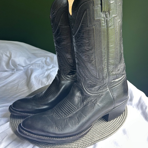 Men’s Lucchese Cowboy Heeled Boot - Picture 1 of 11